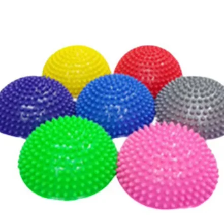Wholesale 16Cm Pvc Yoga Balance Massage Ball Spiky Foot Durian Half Ball
