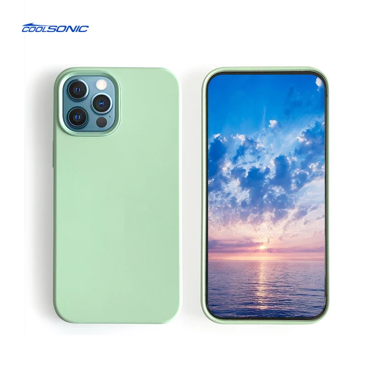 High Quality Soft Liquid Silicone Rubber For Apple Iphone 13 Pro Max Phone Case With Original Logo TPU Mobile Phone 12 Cover Bag