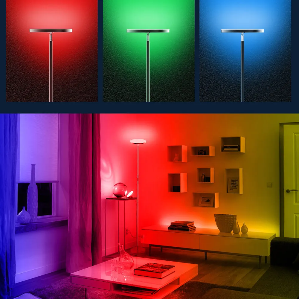  Светодиодная напольная лампа 24 Вт RGB Smart WiFi с Alexa и Google
