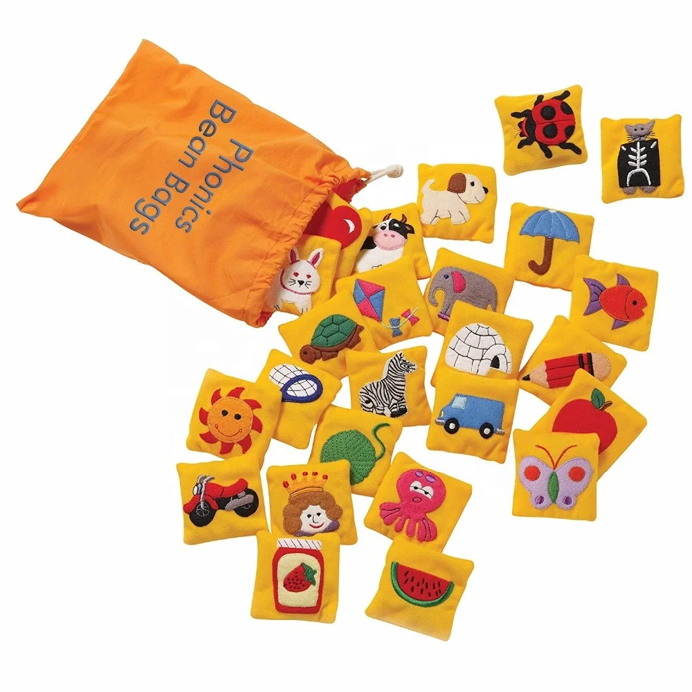 Polyester Children Animals Phonics Beanbags
