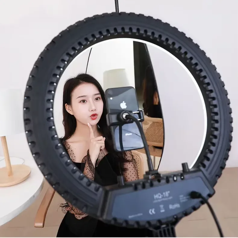 Beauty Nail Polishing Lighting Selfie Light LED 18 inch Two-Color Temperature Control Durable Ring Light