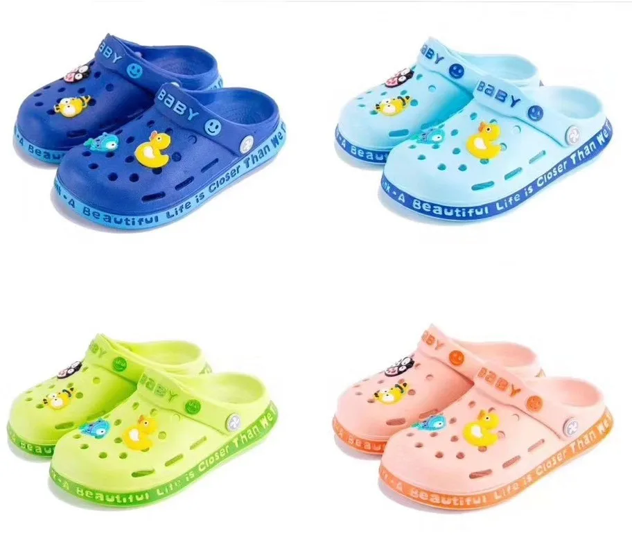 Children Shoes Wholesale Cartoon Cave Hole Beach Sandals Non-Slip Soft Sole Kids Toddler Baby Clogs Garden Slippers Kids Shoe