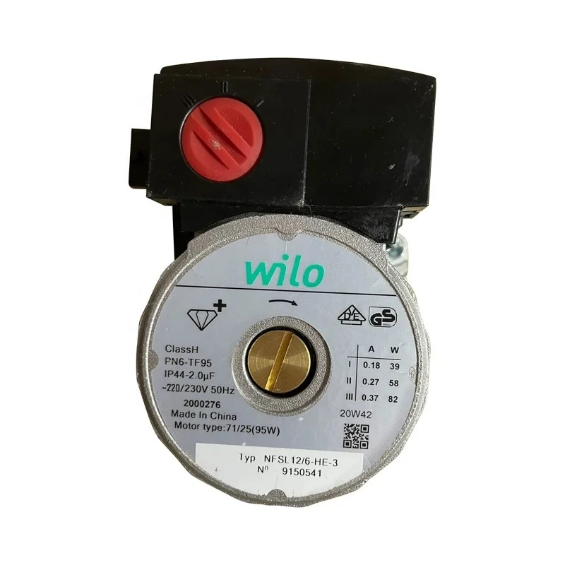 gas boiler parts wilo  82W circulating pump for gas boiler