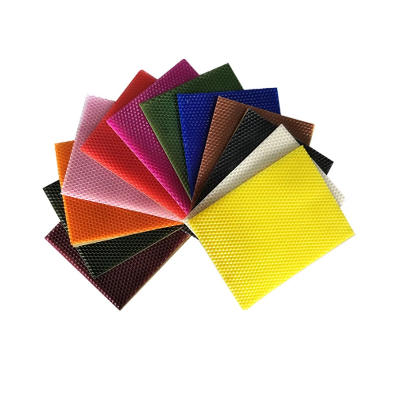 Wholesale price Supply food grade Natural Bulk Honeycomb Beeswax Sheets Candles