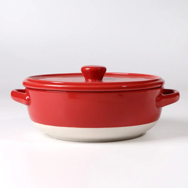 Оптовая продажа высокое качество дома ресторана кухонная посуда круглый керамическая кастрюля