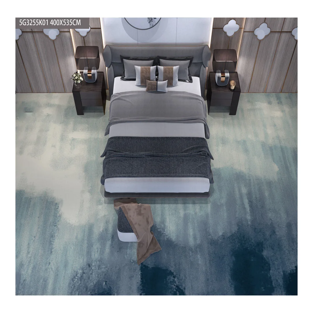 Machine Made Large Area Rugs Needle Punched Carpet Commercial Living Room Carpet