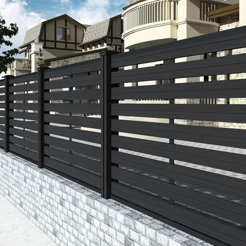 Outdoor Green Belt Guardrail Plastic Wood Fence