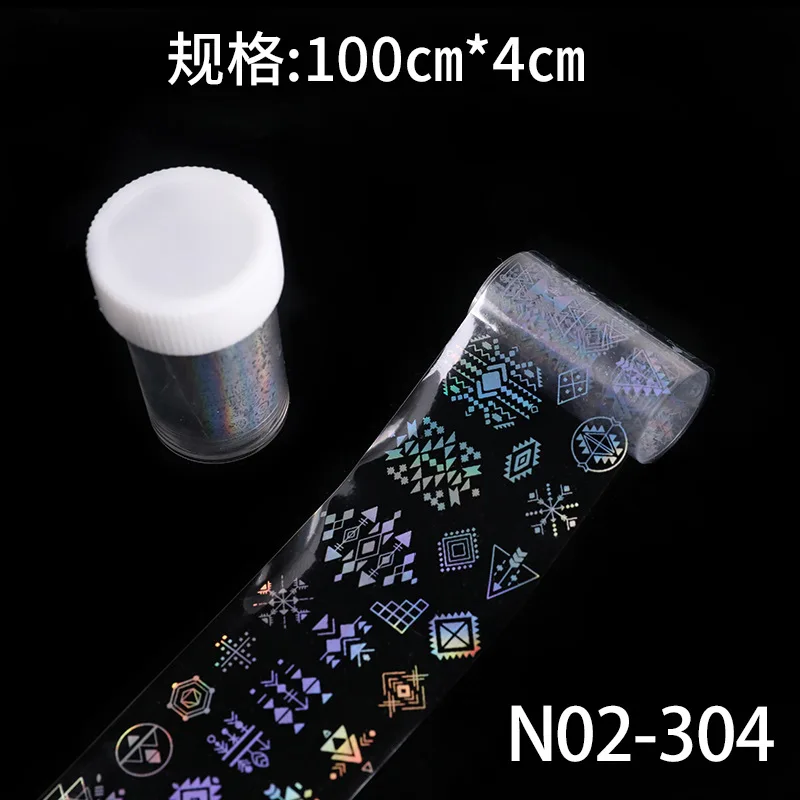 Multi Pattern Laser Effect Nails Stickers Bear Space Machine Shape Sticker For Nail Art Beauty