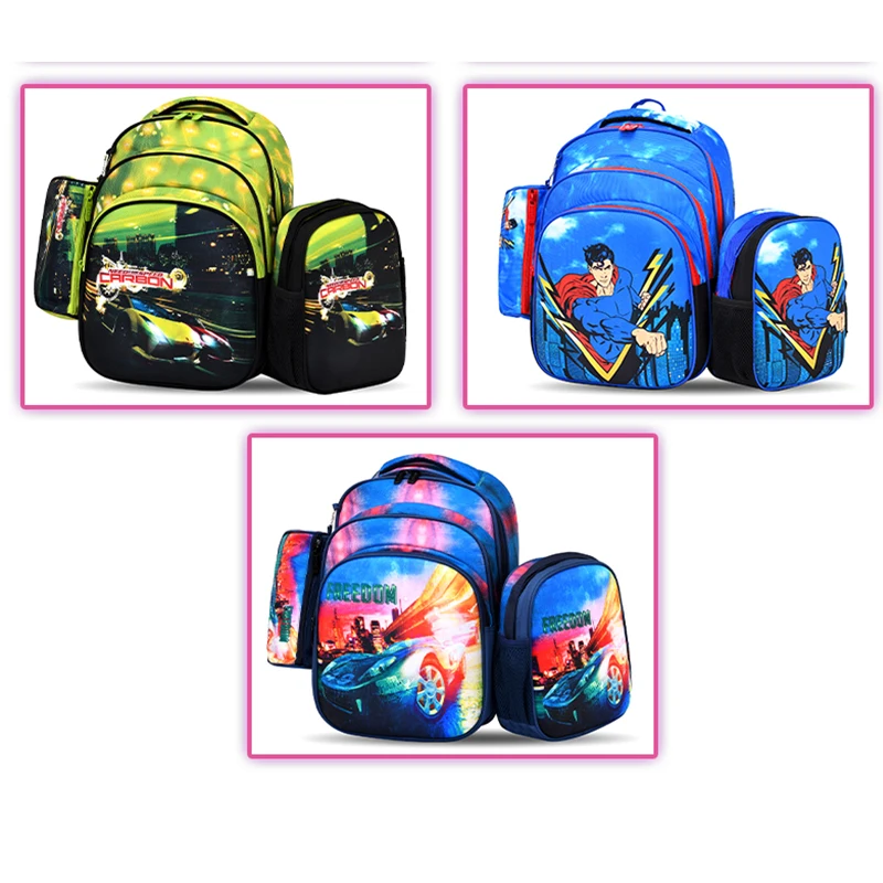 fashion 16 inch 3 pieces set 3D EVA original cartoon character design  bolsos escolares  school bag for kids