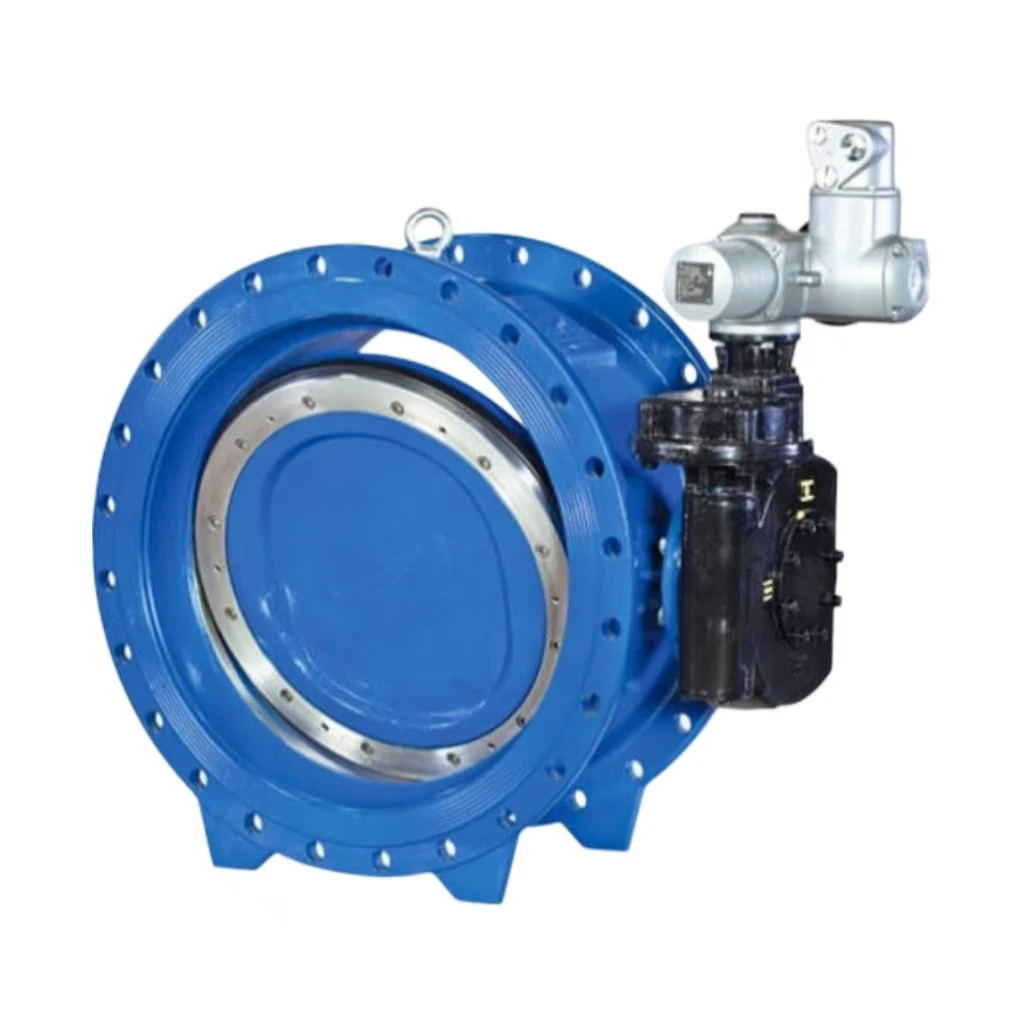 Metal Seal Triple Eccentric Motor Regulator Butterfly Valve