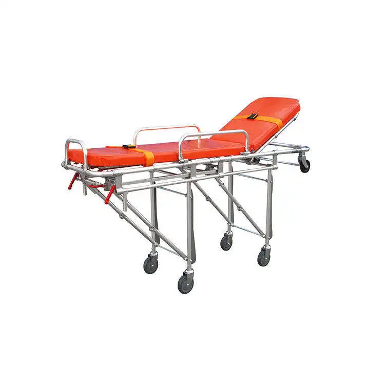 Factory Wholesale First aid trolley stretcher loading patient transfer aluminum alloy Ambulance Stretcher