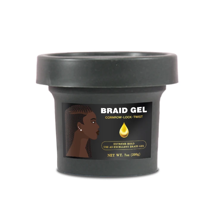 200g Shining and Conditioning Hair Gel Extra Hold All Hair Types Twisting Smooth Extra Hold Braid Hair Gel