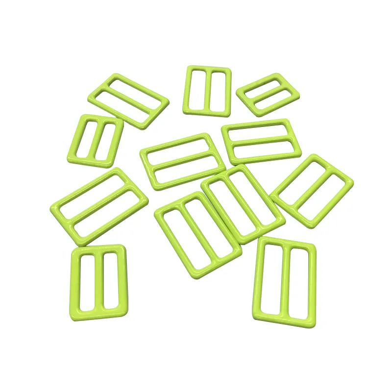 Sustainable colorful adjuster buckle bra clasp multiple sizes nylon coated bra ring slider hook adjuster  for swimwear accessory