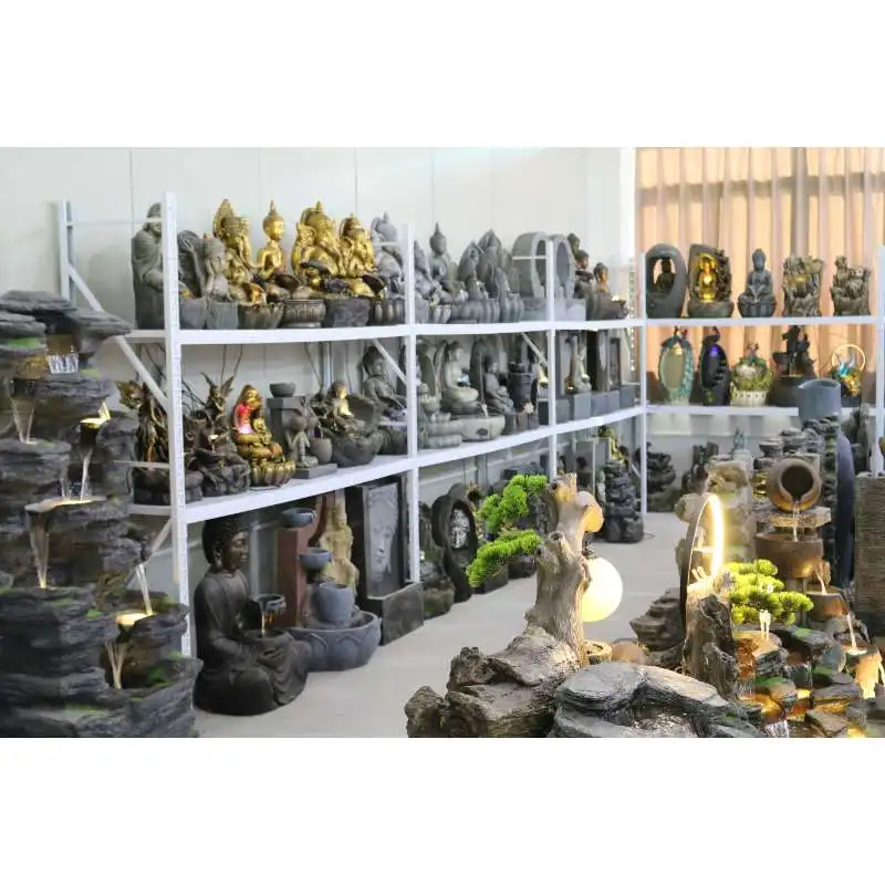 Popular Rockery Large Resin Water Curtain Wall Outdoor Decoration Ornament Garden yard lawn Waterfall tie Water tier Fountain