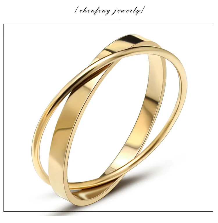 Wholesale Simple Fashion Design Stainless Steel 18K Gold Plating Women Men Bracelet Bangles For Gift