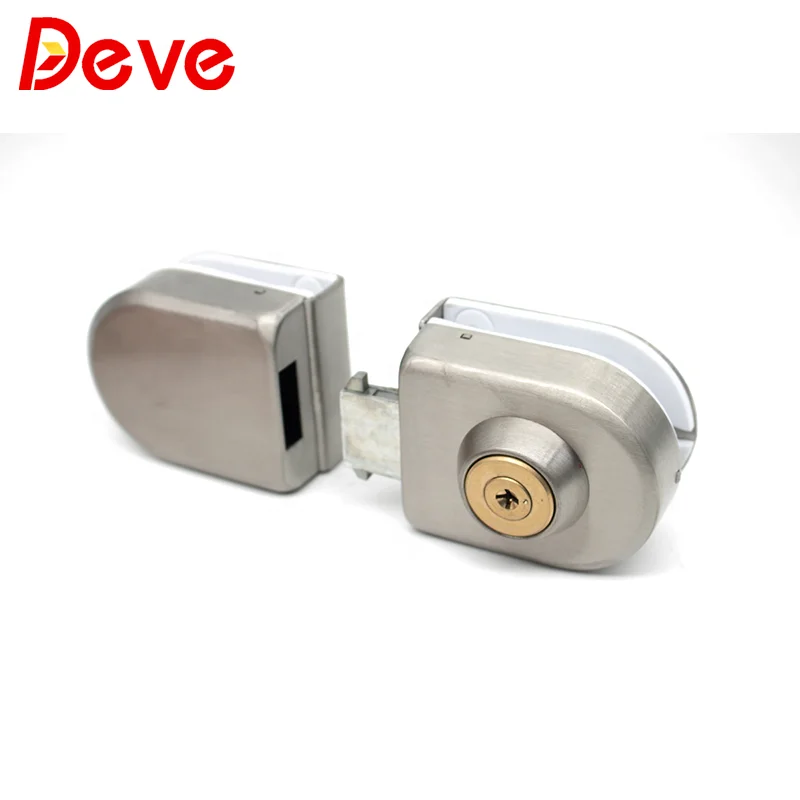 Italy Container Model Double Sides Glass Door Two Glass Showcase Lock Glass Lock