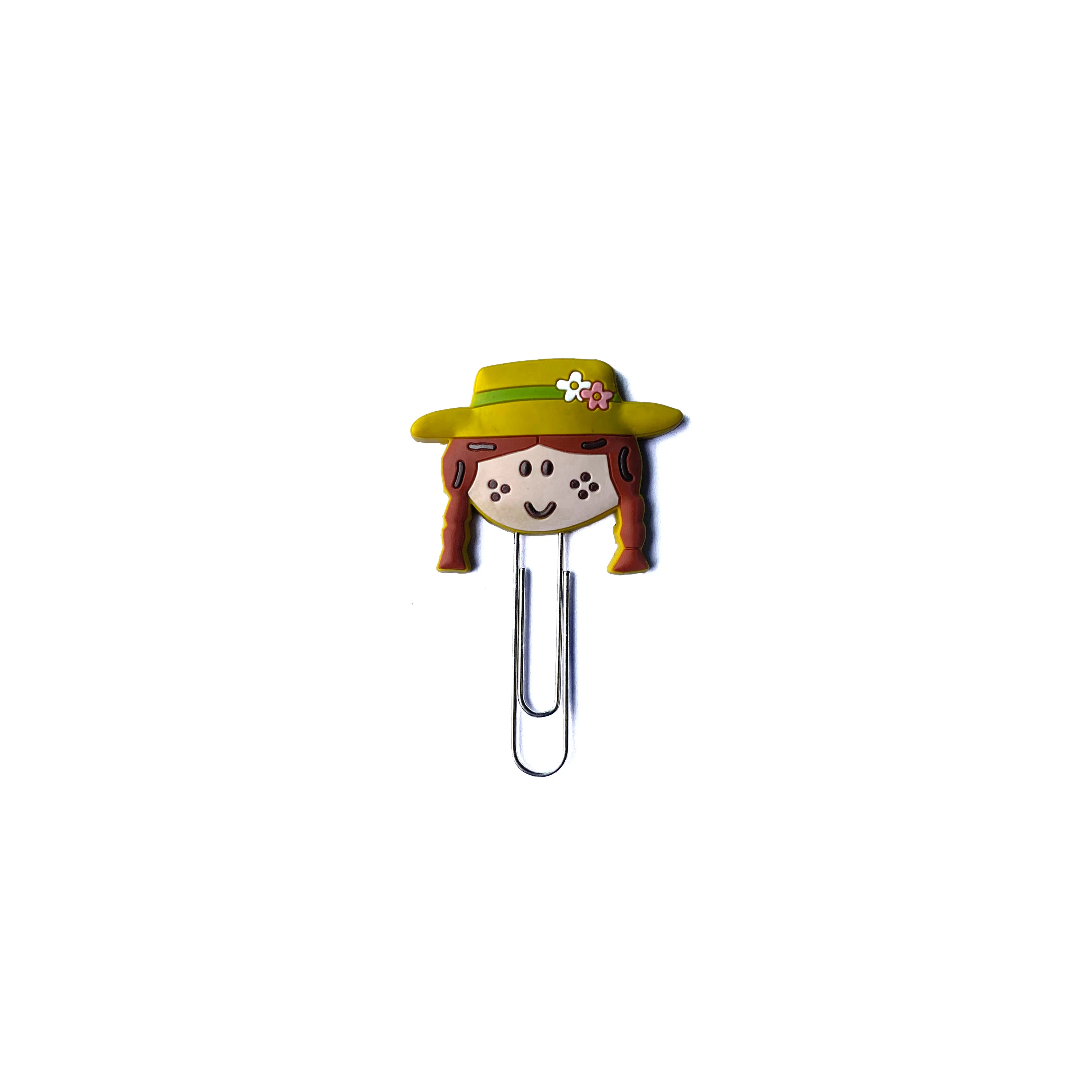 Customized  PVC Paper Clip Soft Rubber Book Mark Silicone Mold Bookmark Metal Paper Clips
