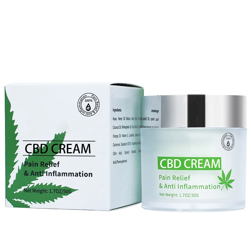 
 Частная марка высокого качества Cbd конопляное экстракт листьев анти-старение конопли Cbd крем для лица из конопляной ткани крем  
