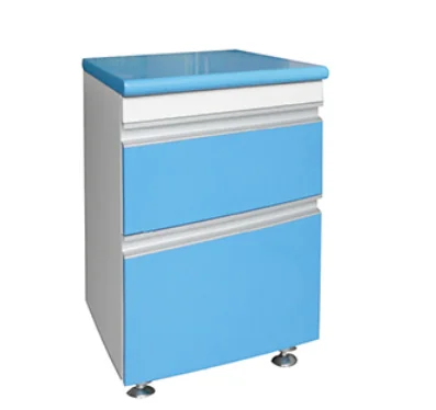 Hospital Patient room movable medical plastic hospital cupboard lockable bedside cabinet