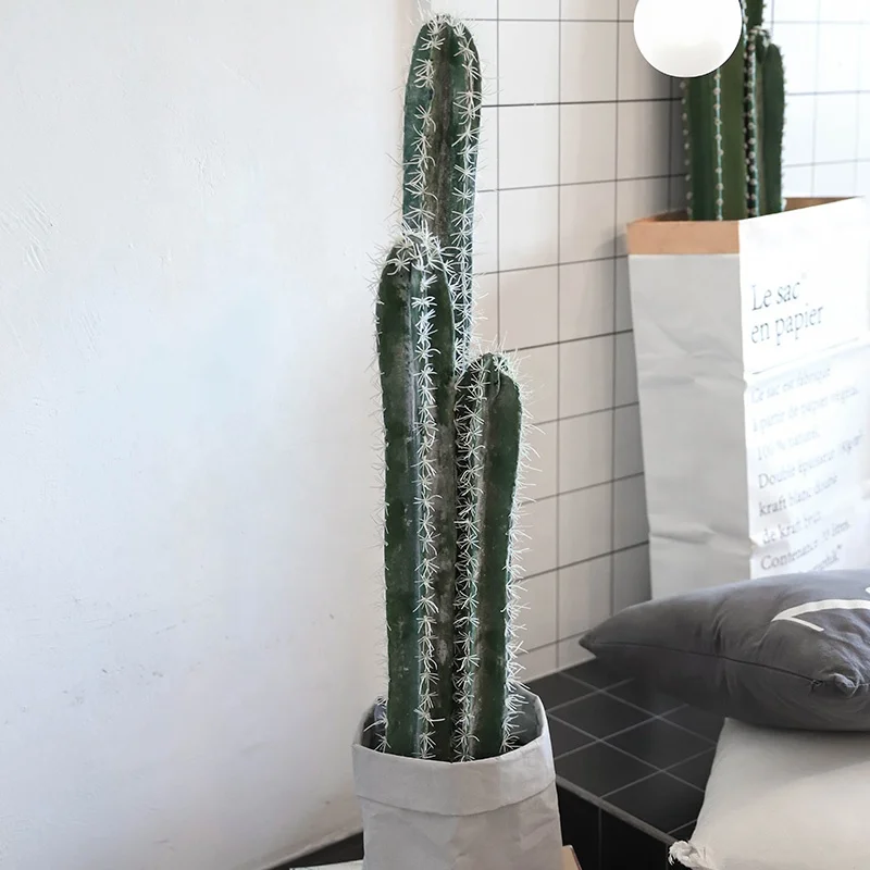 Artificial Home Decoration Nearly Natural Column Bonsai Faux Cactus Fake Cactus Plants