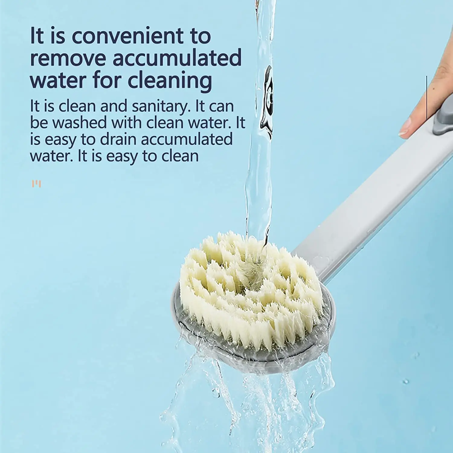 Back Shower Sponge Brush Long Handle with Soap Dispenser for Women Men Exfoliating Shower Brushes