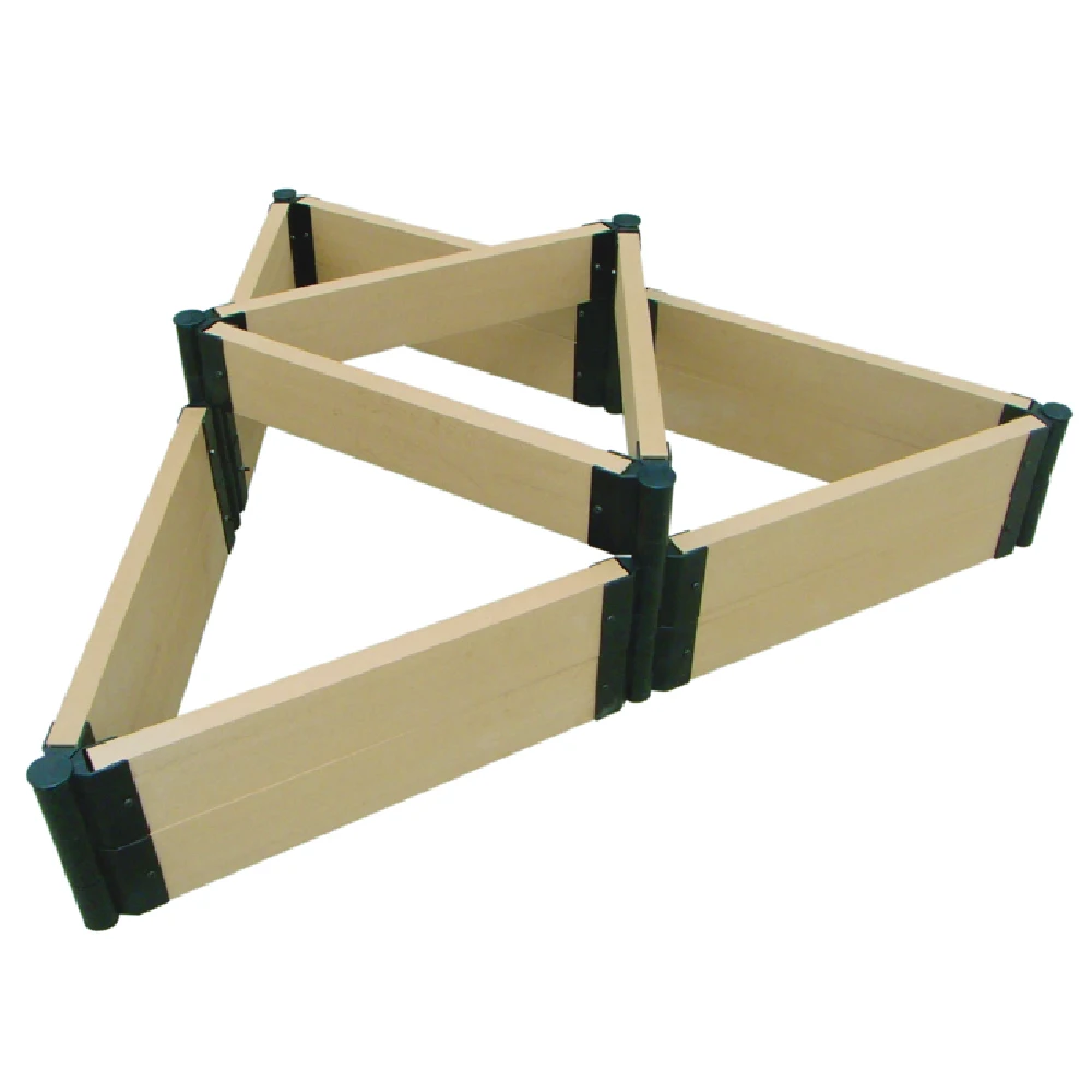 Factory Price Plastic Wood Flower Box Landscape Garden Decoration diy planter for outdoor