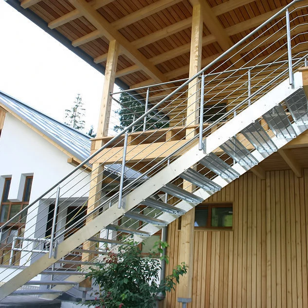 Лидер продаж сборные Наружные лестницы металлические стальные прямой чехол