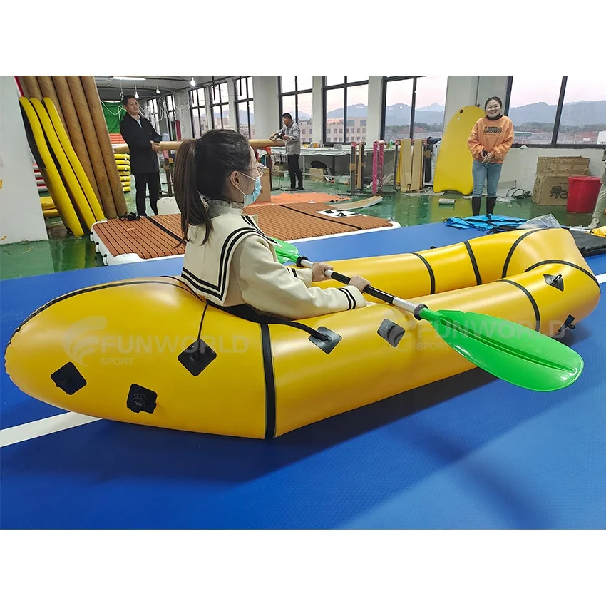 Eco-friendly 2 Persons Packraft Durable Tpu Packraft White Water Inflatable Packraft Frontier For Sale