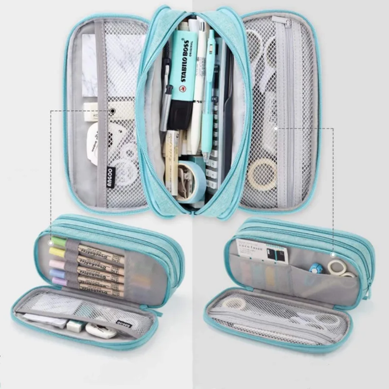 Customizable School Student Pencil Case Pen Storage Bag Zipper Pouch for Organizing and Storing Stationery Pencil Case Bag