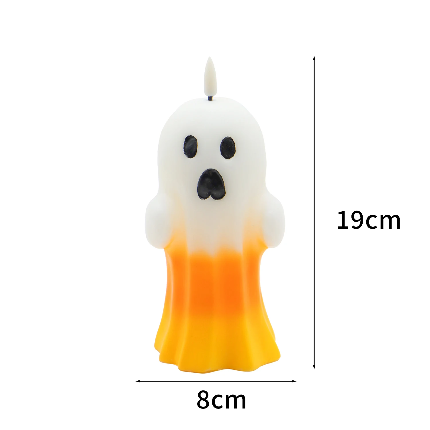 Ghost bullet real wax electronic candle Novelty Wholesale Smokeless Candles For Halloween Celebration Decoration