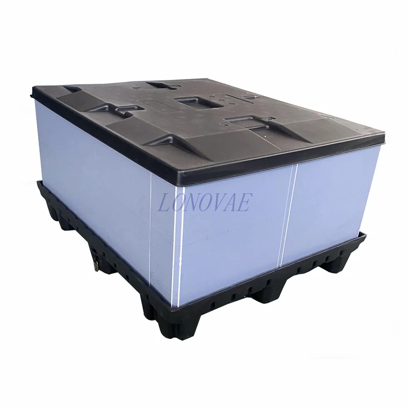 Wholesale Custom Heavy-duty corrugated Plastic Pallet Crates Box Collapsible Pallet Containers