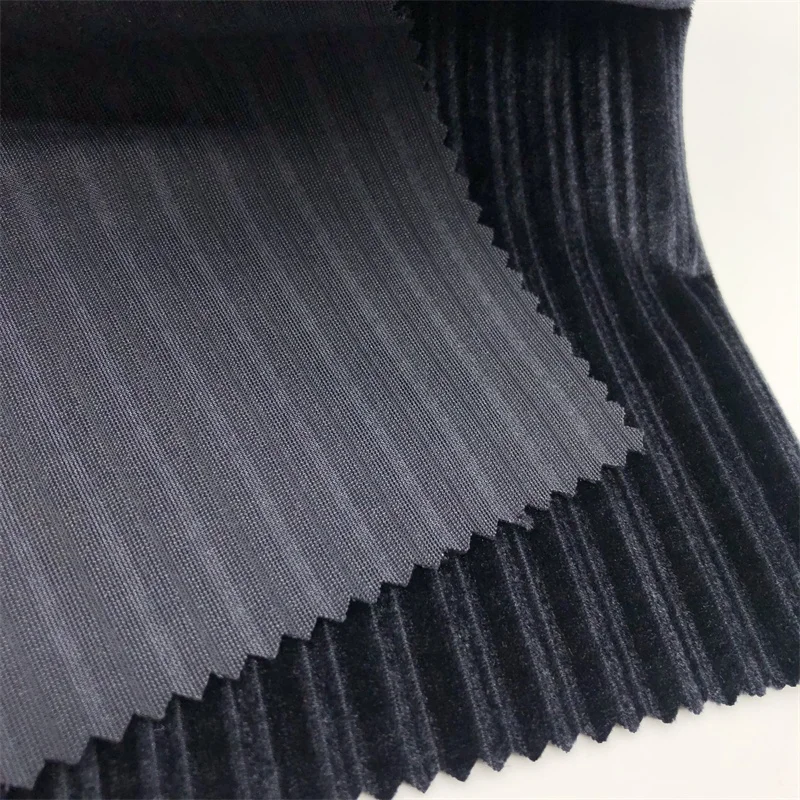 China Factory 92% Polyester 8% Spandex Velvet Elastic Corduroy Velvet fabric For Sofa Home Textile Garments