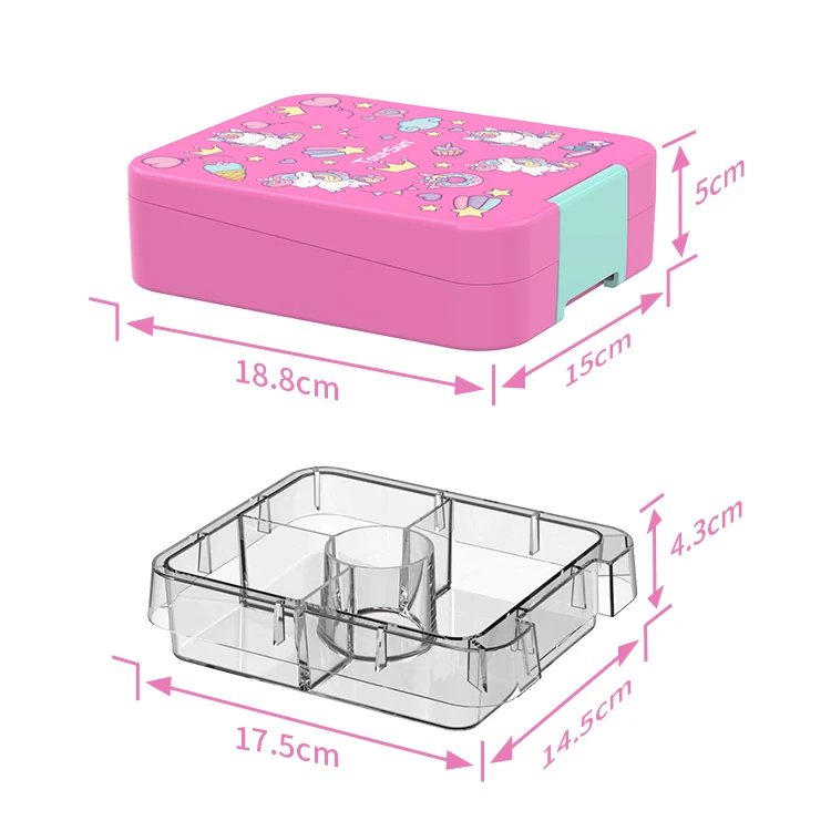 OEM ODM Customized Bpa Free Insulated Plastic Bento Lunch Box school