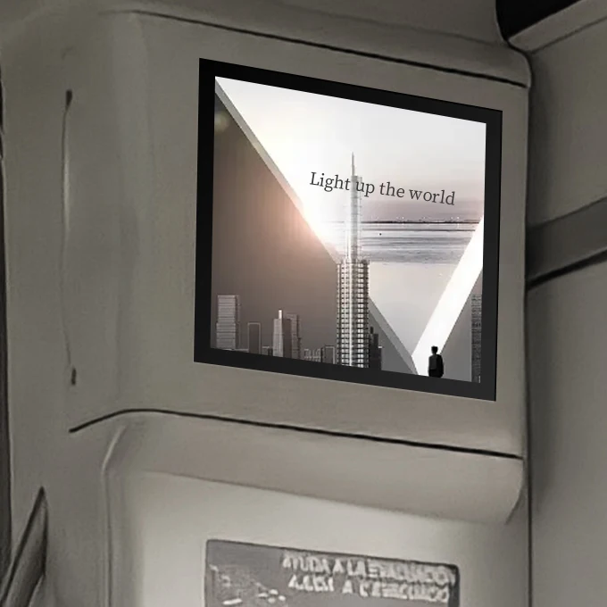 LCD Signage Display Board Wall Digital Signage Bus AirPort Underground Subway 700nits Android WIFI LCD Stretch Bar Display