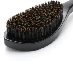 Wholesale 100%  boar bristle 360 curved hard custom hair wave brush man beard brush