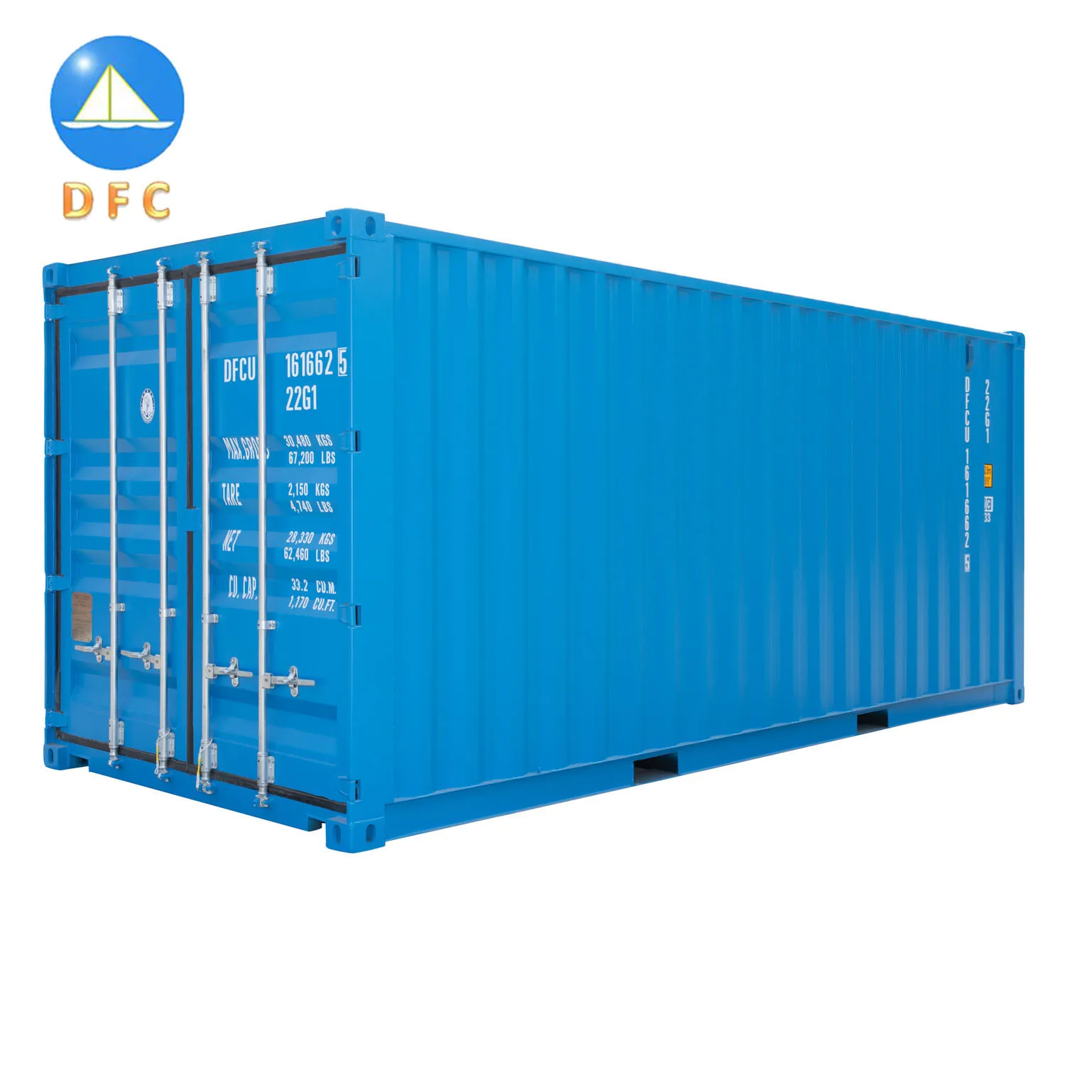 Factory Direct Supply Cube Sea Container 20 Feet Length Iso Dry Cargo Shipping Container for Sale