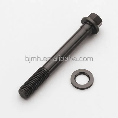 High strength custom M8 hex flange GR5 Ti-6al-4v titanium bolts titanium screws titanium fasteners