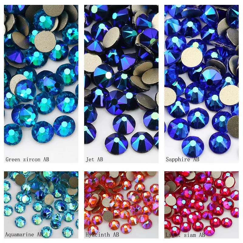 Shiny Hivis Glass Rhinestones Non Hotfix Blingbling 2088 Rhinestones for Beauty Party Supplies Decorations
