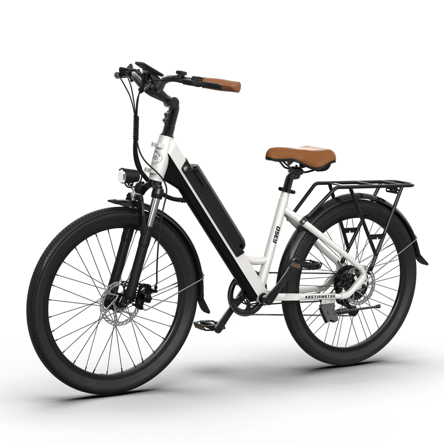 US Stock Lightweight 36V 10Ah Battery Cycle 26 Inch 350W Electric City Bike