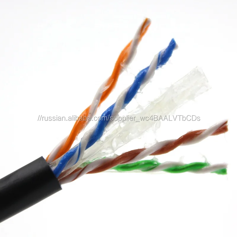 1000ft 4 пары медный проводник 23awg 24awg utp желе заполнены cat 6 кабель