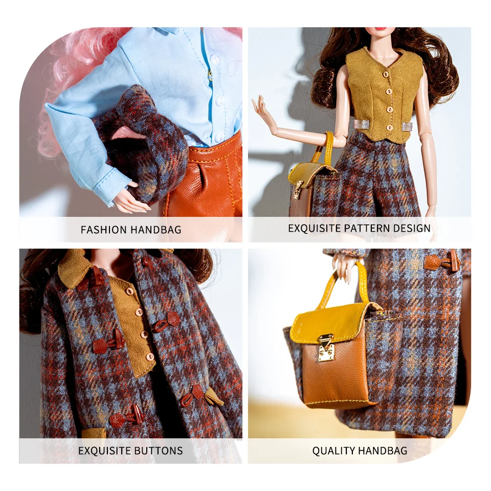 Large Stock New Fashion Supermodel Toy Doll Different Skin Tone Doll with Original Design Outfits