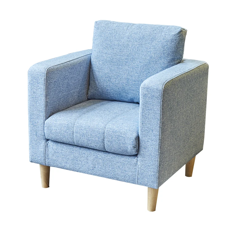 
simple one seat couch modern fabric sofa for restaurant booth 