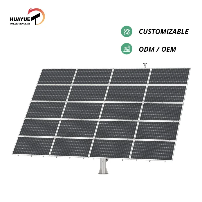 Huayue solar tracker-14kw HYS-20PV-210-2LSD dual axis solar tracker sun tracking kit sun controllers price