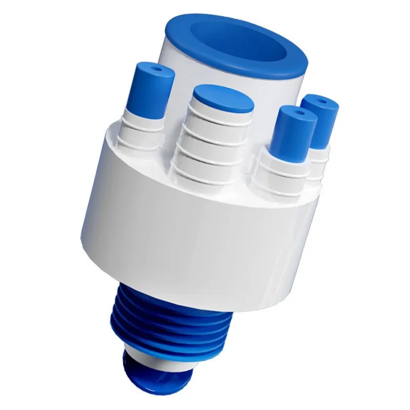 CE 5 Way Water Splitter Connector ABS Diverting Valve Drainage Pipe Anti Backflow Sealing Plug Water Purifier Drain Pipes