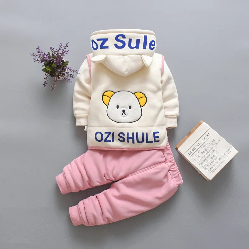 2022 Baby Clothing Sets Autumn Winter Toddler Baby Girls Clothing 3 Pcs/set Boys Clothes