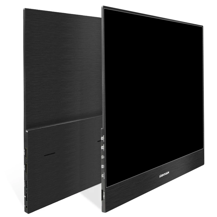 Sibolan best 4k portable gaming monitor 15.6 inch USB Type C 3840 x 2160 HDR ips 5mm slim for computer pc switch ps4 pro