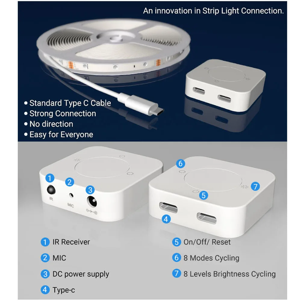 Amazon hot selling color changing smart wifi led strip lights 5m 10m 15m 20m with remote control  for home decoration