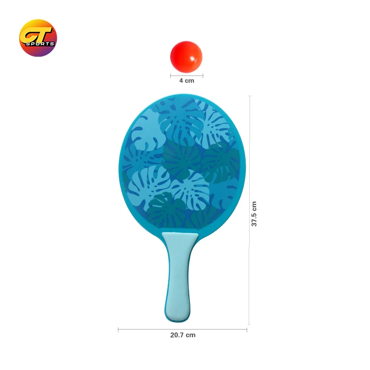 Decoq Professional Customized Color Beach Tennis Racket Beach Ball Set Beach Tennis Racket Professional  Paddle Set