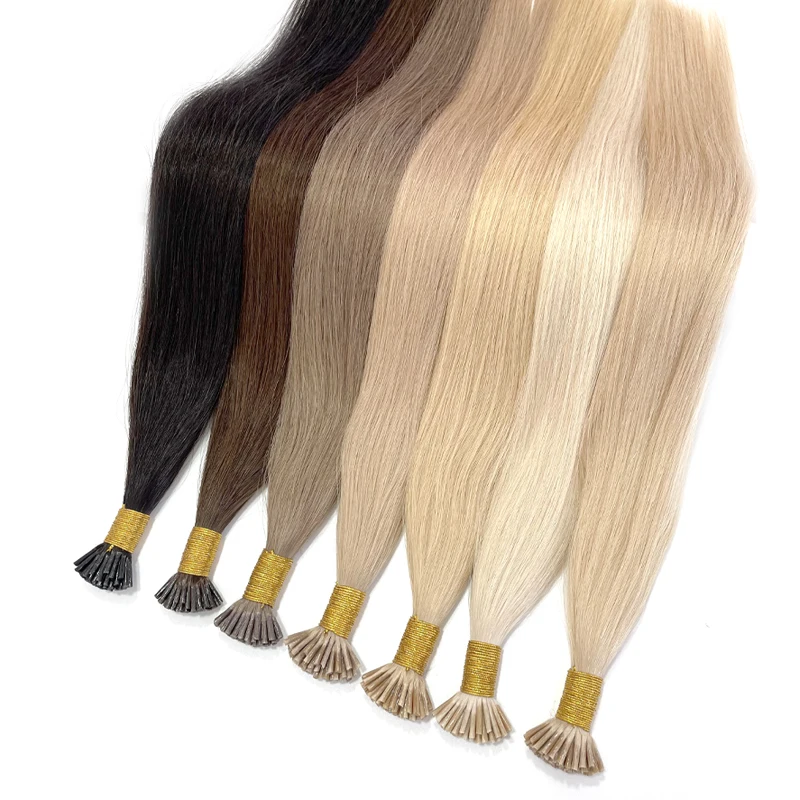 human hair i tip wavy  ombre stick tip s balayage blonde keratina human hair extension