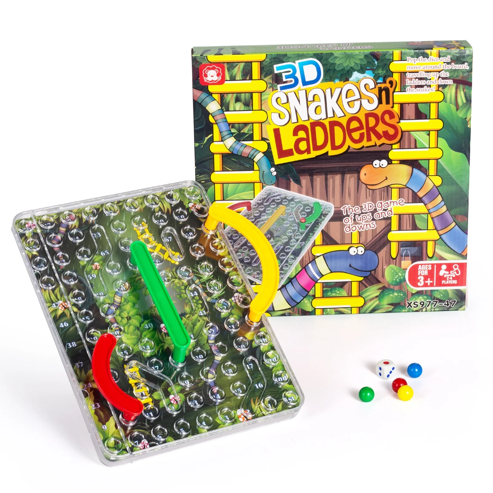 Snakes Ladders Puzzle Family Game Children Funny Table Game